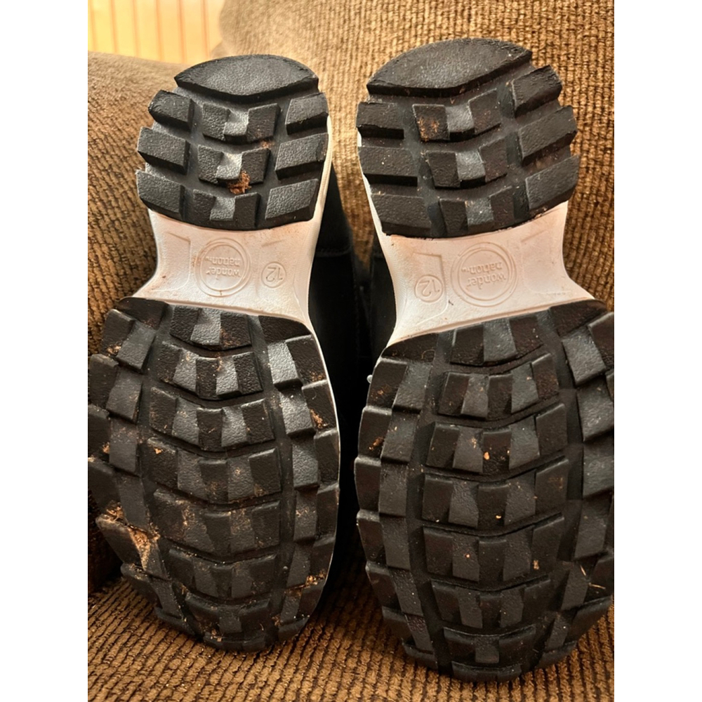 Boys Wonder Nation Boots 12 (Toddler Boy) Black White - Picture 3 of 5